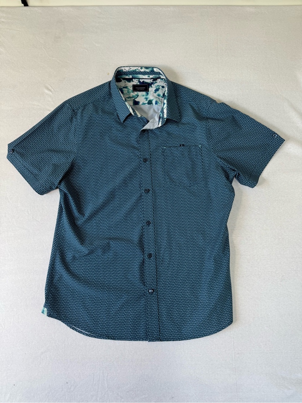 7 Diamonds Button Down 4 Way Stretch Woven Shirt